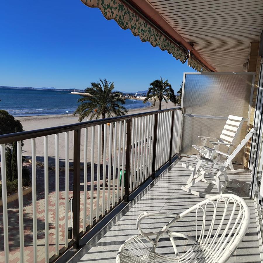 Apartamento Santa Pola Primera Linea De Playa Exterior foto